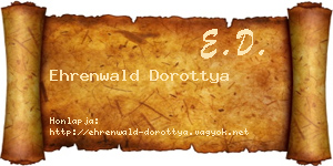 Ehrenwald Dorottya névjegykártya